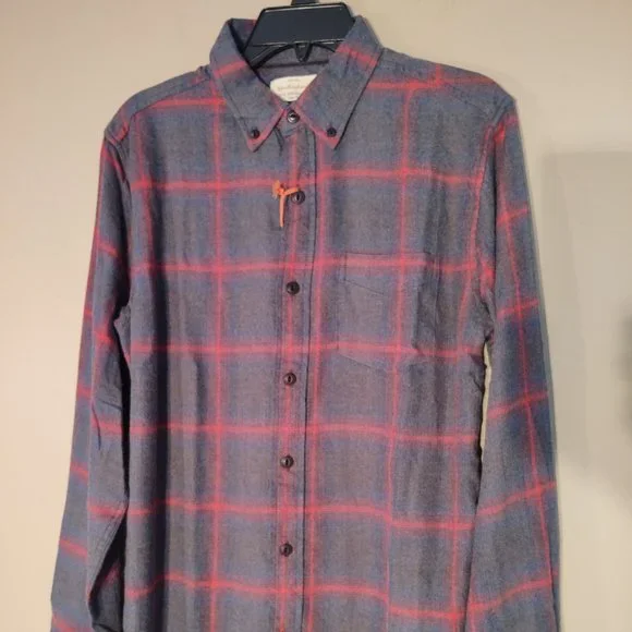 WEATHERPROOF VINTAGE SOFT LUXE FLANNEL MEN'S CASUAL DRESS SHIRT - SIZE SMALL - Picture 3 of 7